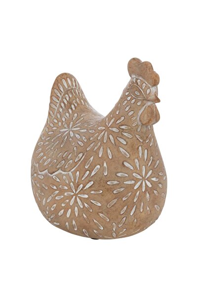 Atmosphera Statuetă Gaina "Linda" - Bej, H.12 cm