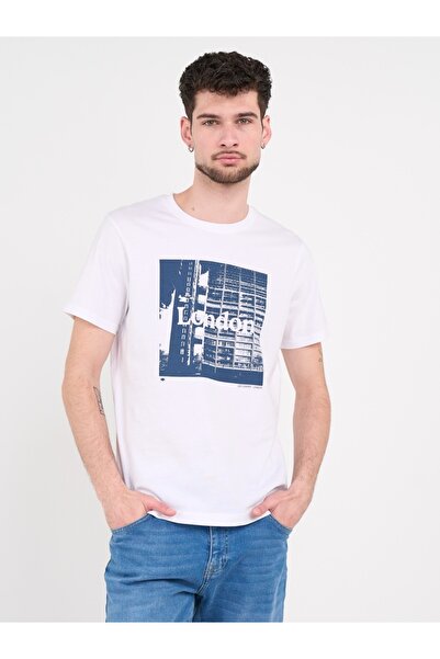 Lee Cooper - Tricou barbat cu maneca scurta si imprimeu grafic
