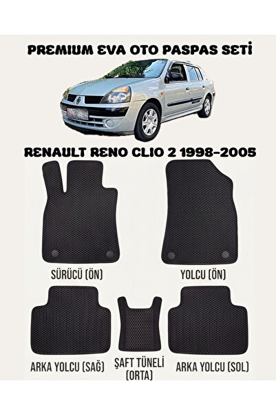 8D OTO PASPASI RENAULT RENO CLİO 2 SERİSİ 1998 - 2005 ARACA ÖZEL PREMİUM EVA ...