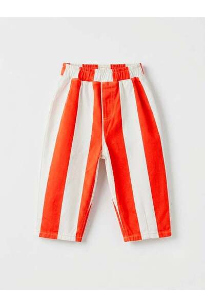 connemara Unisex balon pantalone sa narandžastim i belim prugama – udobne deč...