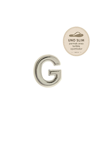 INEA Harf Charm G - Gümüş - Uno Slim Parmak Arası Terlikle Uyumlu