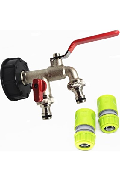 STARSTAR IBC Tank Accessories 1/2" Brass IBC Double-Ended Adapter Threaded Co...