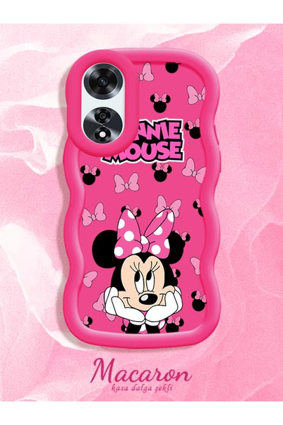 CHICASELUX Oppo A60 Compatible Wavy Frame Mouse Cartoon Patterned High Qualit...