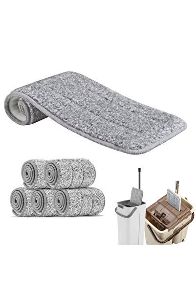 varioshop Set de 5 VarioShop ®   Rezerve pentru mop plat, pentru curățarea po...