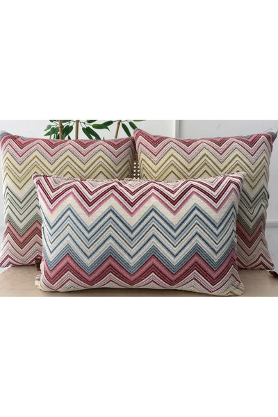 Elanora Home Decorative cushion covers, high-quality woven fabric, set of 3