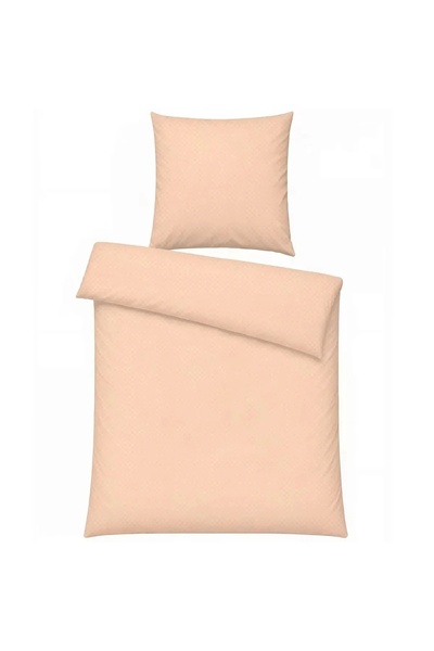 OEM Set de fețe de pernă + față de pernă, bumbac, 135x200 cm + 80x80 cm, bej