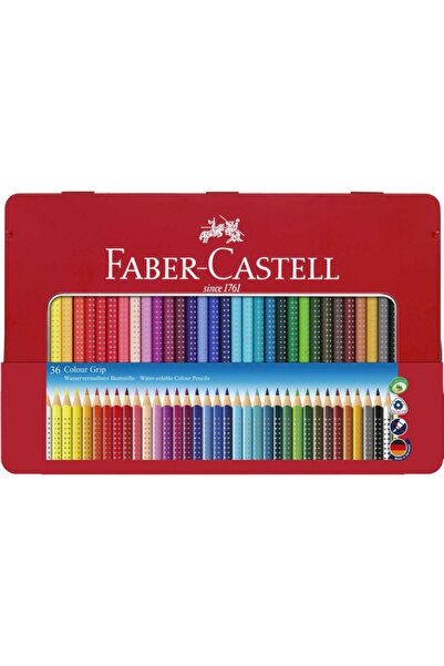 Faber Castel Set de 36 creioane colorate Faber-Castell Colour Metal Grip