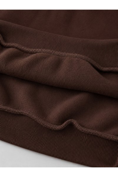 haha Kız Çocukları için Yıldız Baskılı Kapüşonlu Oversize Ceket