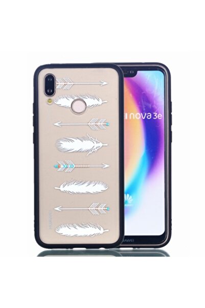 OEM Θήκη TPU Σιλικόνης με Σκληρή Πλάτη για Huawei P20 Lite / Nova 3e - Λευκά ...