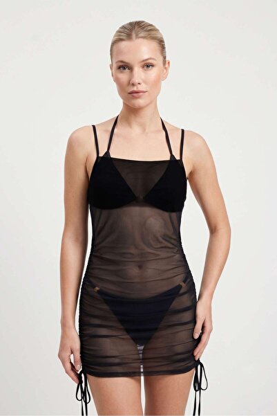 OBJE 301093 Side Ruched Dress
