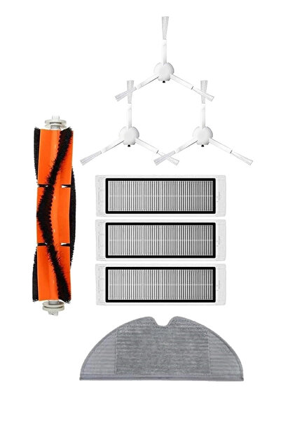 LİN GRUP Set de 8 piese de schimb compatibile cu aspiratorul robot Xiaomi Vac...