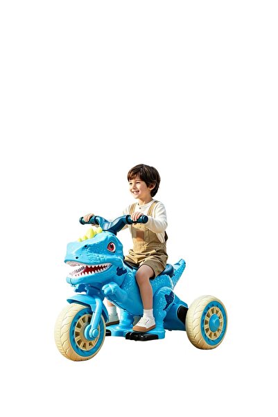 happyworld2026 Motocicleta Electric cu 3 roti - Dinozaur 12V si 2 motor pentr...