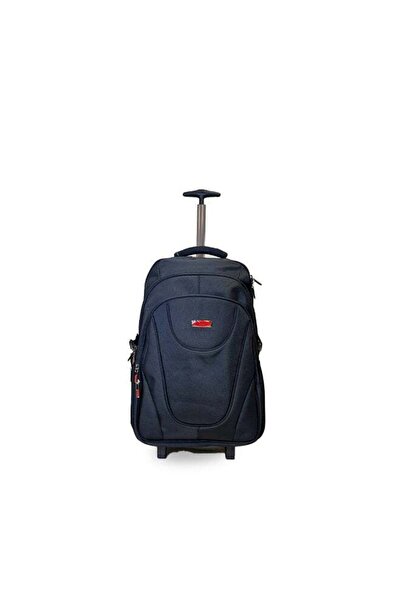 nuzki Trolley School Backpack with Telescopic Handle and Padded Shoulder Stra...