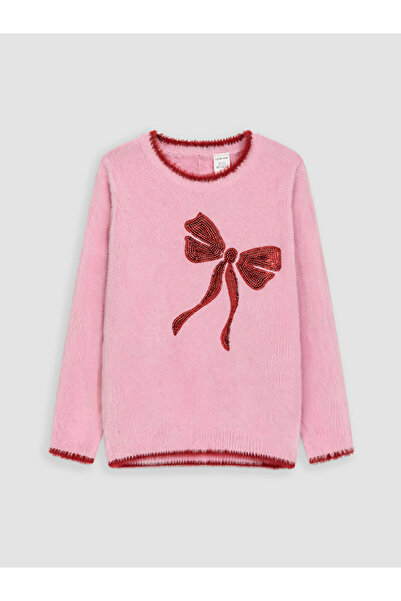 LC Waikiki I Zero Roba Collar Sequined Girls' Knitwear Sweater from Freezen S...