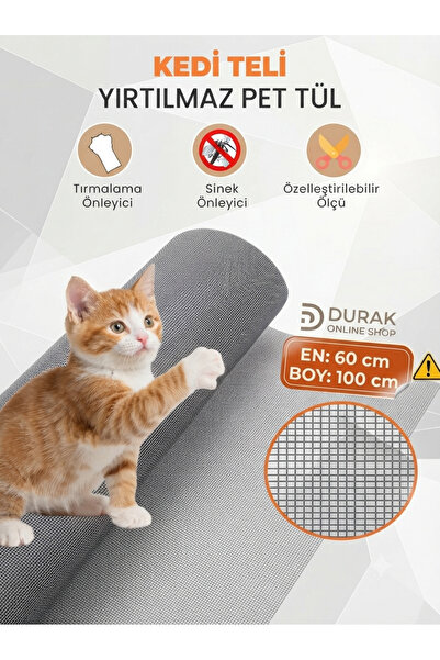 DurakShop Plasa de siguranta pentru pisici Latime 100 Cm X Lungime - 120 Cm
