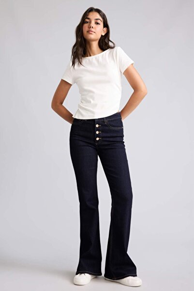 DeFacto Mıa Flare Fit Regular Waist Jeans H6949Ax26Au