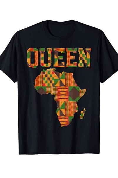 25W Men'S Women'S Kente Cloth Print T-Shirt - 220gsm Heavyweight Pure Retro C...
