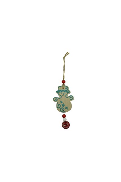 Rao Ornament de Brad Om de Zapada, Multicolor, Lemn, 17 Cm