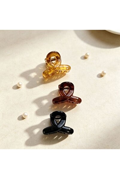 idei Set 3 clești mini pentru păr 2,5 cm, culori livrate aleatoriu, clești de...