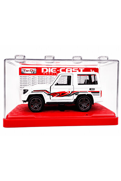 Tian Du 1:32 Scale Diecast Metal Car Model with Acrylic Display Box - Pull Ba...