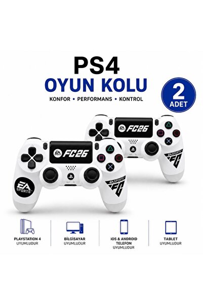 Doreka PS4 DualShock V2 FC 2026 ZCT2 Kablosuz Oyun Kolu (2 Adet)