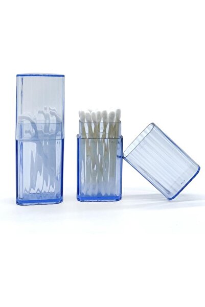 STARSTAR 10pc Portable Travel Cotton Swab Holder, Clear Small Q-Tip Storage B...