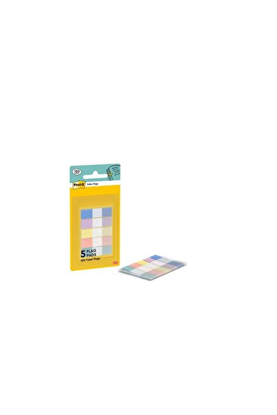 3M Indexuri adezive Post-it 683-5PASTEL0, culori pastel asortate, 11.9 x 43.2...