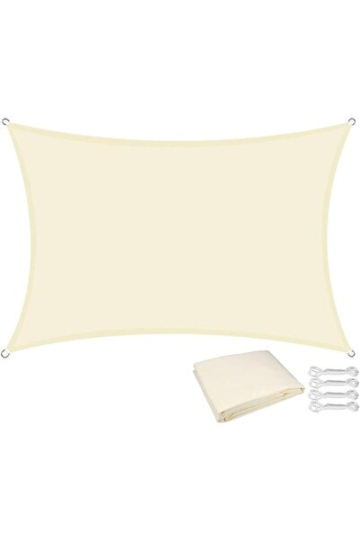 STARSTAR Waterproof rectangular sunshade sail, 4x5 meters, with rope, made of...