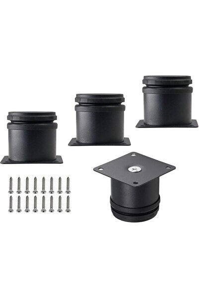 STARSTAR 8-piece Stainless Steel furniture leg set, adjustable round cabinet ...