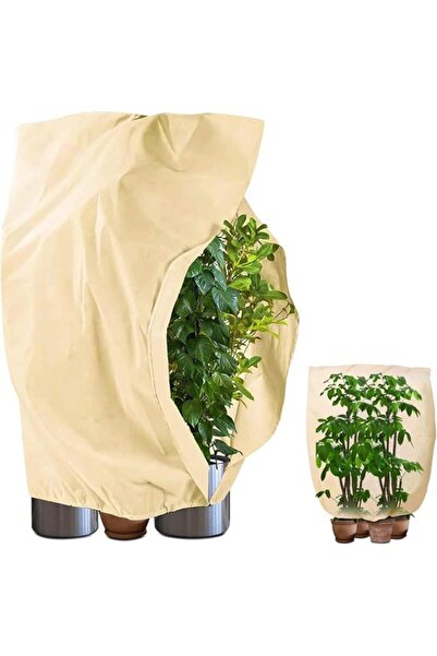 STARSTAR 2 Pcs Winter Shrub Covers with Drawstring (80x100cm) - Reusable Fros...