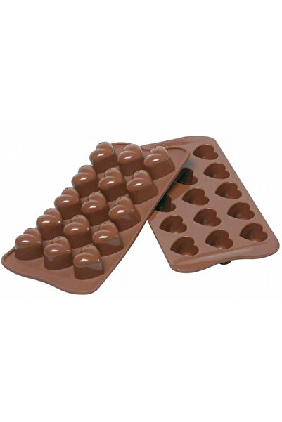 STARSTAR 15-cavity heart-shaped silicone chocolate cookie candy mold, cake ba...