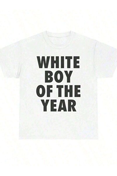 NOURAM Customized Personalized WHITE BOY OF YEAR SHIRT - Man Menswear Oversiz...