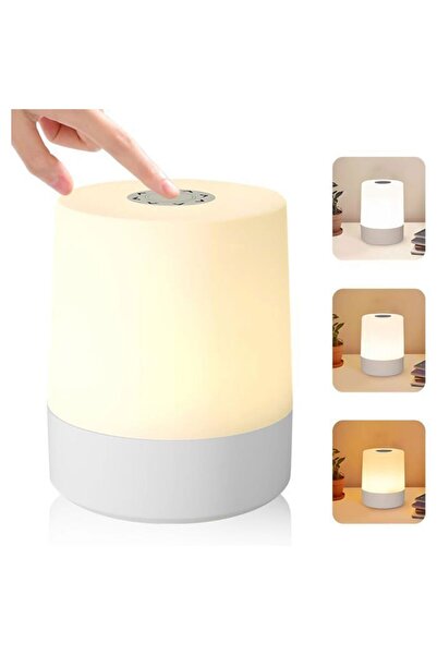 STARSTAR 2400Ah Wireless Touch Bedside Lamp, 3 modes, stepless dimming, memor...