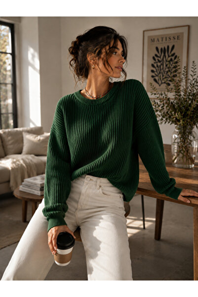FAVORİST Pulover tricotat pentru femei, model oversize