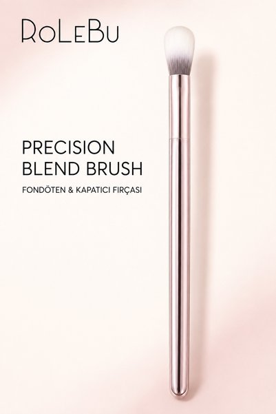 rolebu Precision Blend Fondöten ve Kapatıcı Fırçası Yassı Yuvarlatılmış Uçlu ...