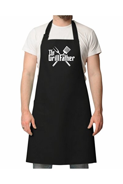venüsdijital Gift for Fathers the Grillfather Printed Apron