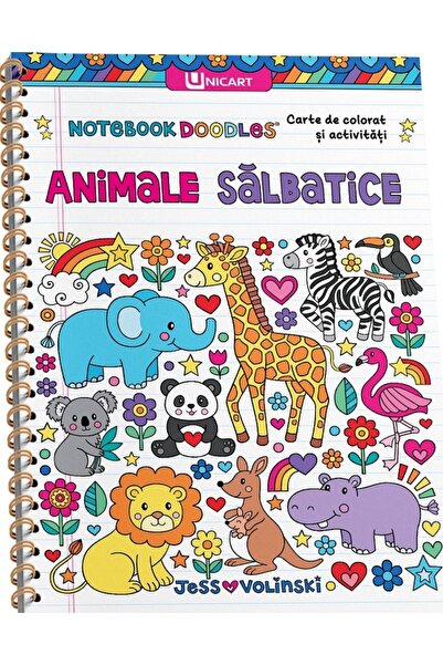 unicart Animale salbatice. Carte de colorat si activitati - Jess Volinski