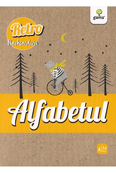 Gama Alfabetul. Retro flashcarduri