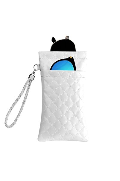 STARSTAR Women's Glasses Protective Case - Soft Leather Pouch with Strap - Po...