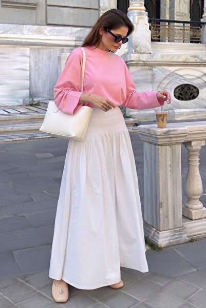 Yefrastore Women's Pink Suprem Lycra Oversize T-Shirt