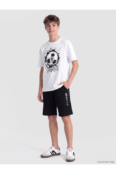 LC Waikiki Two Mt Shop Quality Lcw Kids Black Boys Beşiktaş Printed Soft Touc...