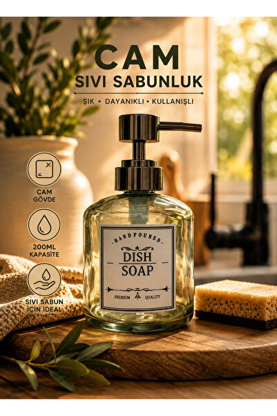 MİEN CAM SIVI SABUNLUK - 200ml