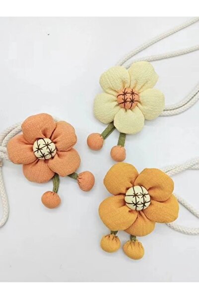 Morvena Picks Pachet de 2 funde pentru perdele cu motiv floral, suporturi pen...