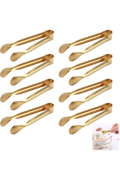 STARSTAR 8 stainless steel ice tongs, mini ice candy tongs, perfect for bars,...