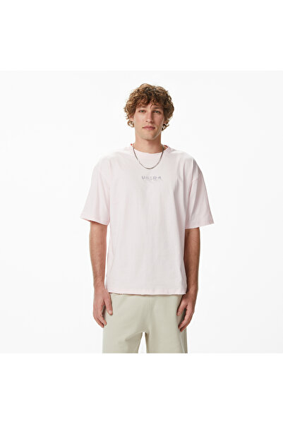 United4 UNITED4 Regular Fit Erkek Pembe T-Shirt