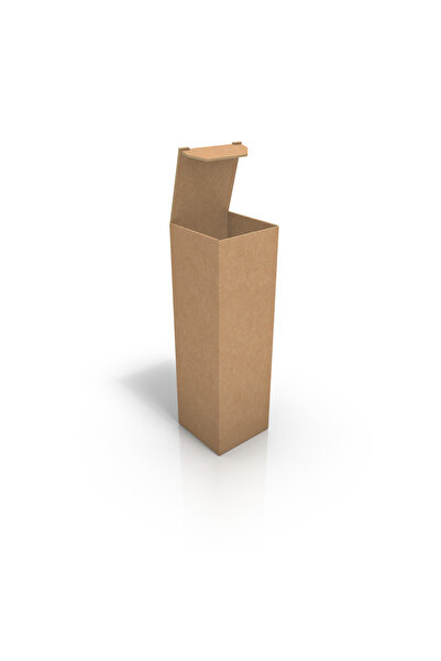 Fark Kutu Karton Kutu 4x4x14 cm (4,3x4,3x14 cm) - 25'li Kraft Ambalaj ve Gönd...