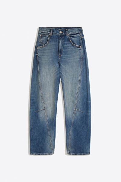 Bershka Düşük bel barrel fit jean
