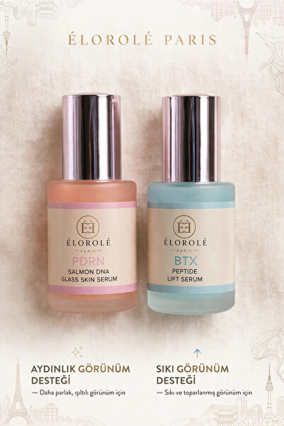 ELOROLE 2'li Lifting Yüz Serumu Seti - PDRN Somon DNA Serum 30 ML + BTX Pepti...