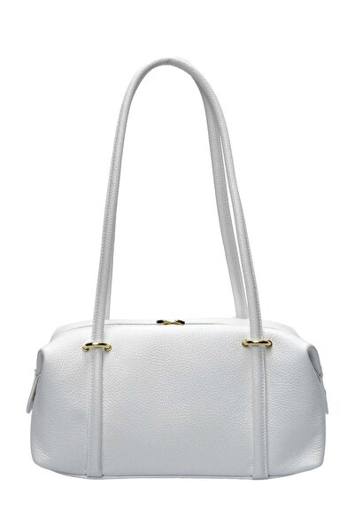 SimpleFind Anna Luchini Geanta piele -Alesia-Alb,Geanta de umar piele natural...