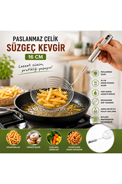 Livenda Metal Colander - Stainless Steel - 16 cm